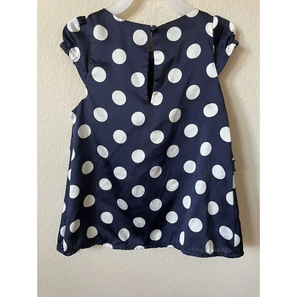 Lot Of 2 H&M Pink Star Sweater Polka Dot Cap Sleeve Blouse Top Size 6-7 6-8